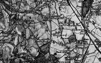 Old map of Hengoed in 1897