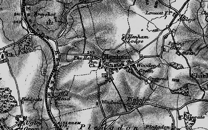 Old map of Henham in 1895