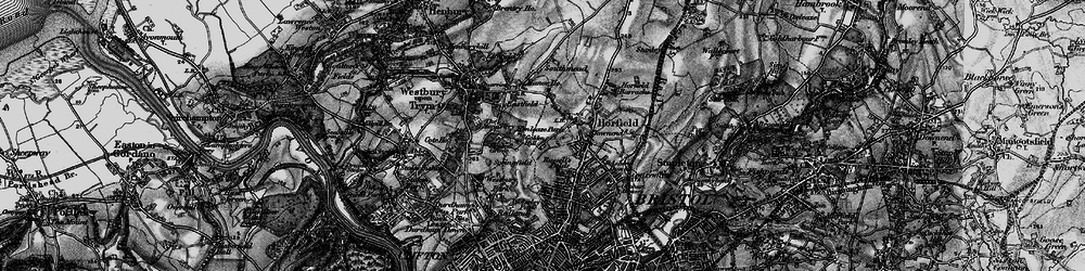Old map of Henleaze in 1898