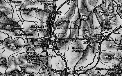 Old map of Henley-in-Arden in 1898