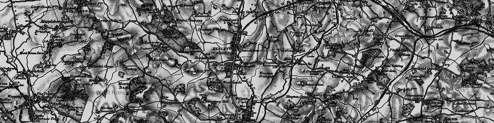 Old map of Henley-in-Arden in 1898