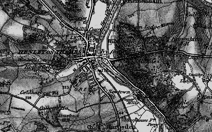 Old map of Henley-on-Thames in 1895