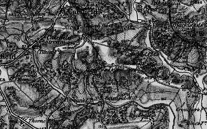 Old map of Twisly in 1895