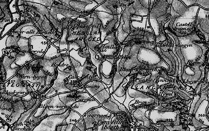 Old map of Henllan Amgoed in 1898
