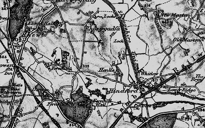 Old map of Henlle in 1897