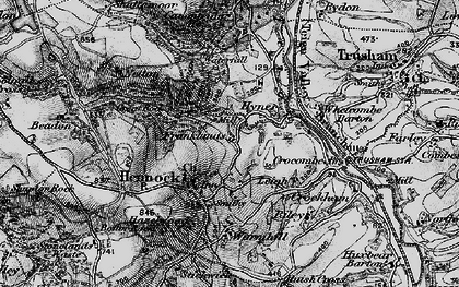 Old map of Whetcombe Barton in 1898