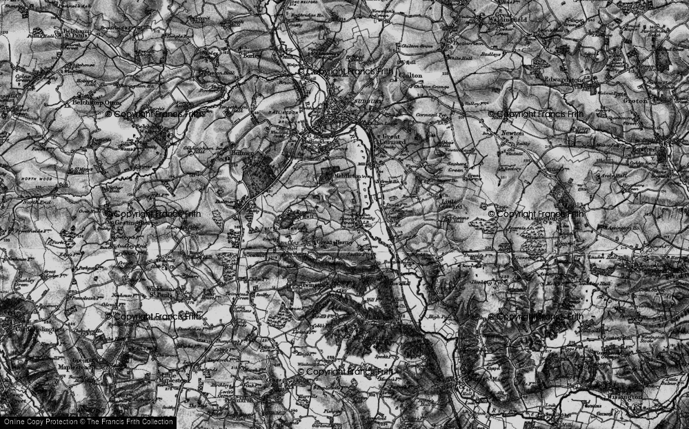 Old Map of Henny Street, 1895 in 1895