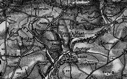 Old map of Blaen-wern in 1898