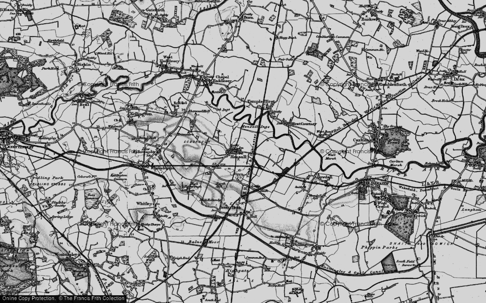 Old Map of Hensall, 1895 in 1895