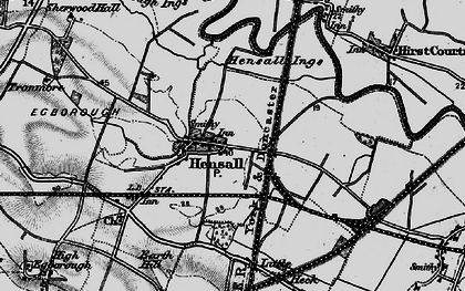Old map of Hensall in 1895
