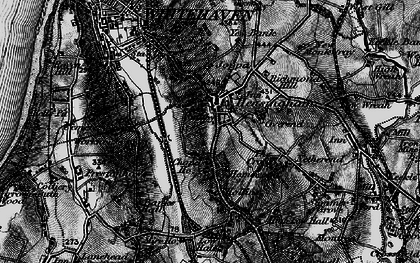 Old map of Hensingham in 1897