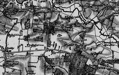 Old map of Benacre Wood in 1898