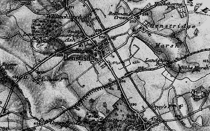 Old map of Henstridge in 1898