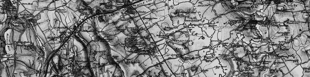 Old map of Henstridge Ash in 1898