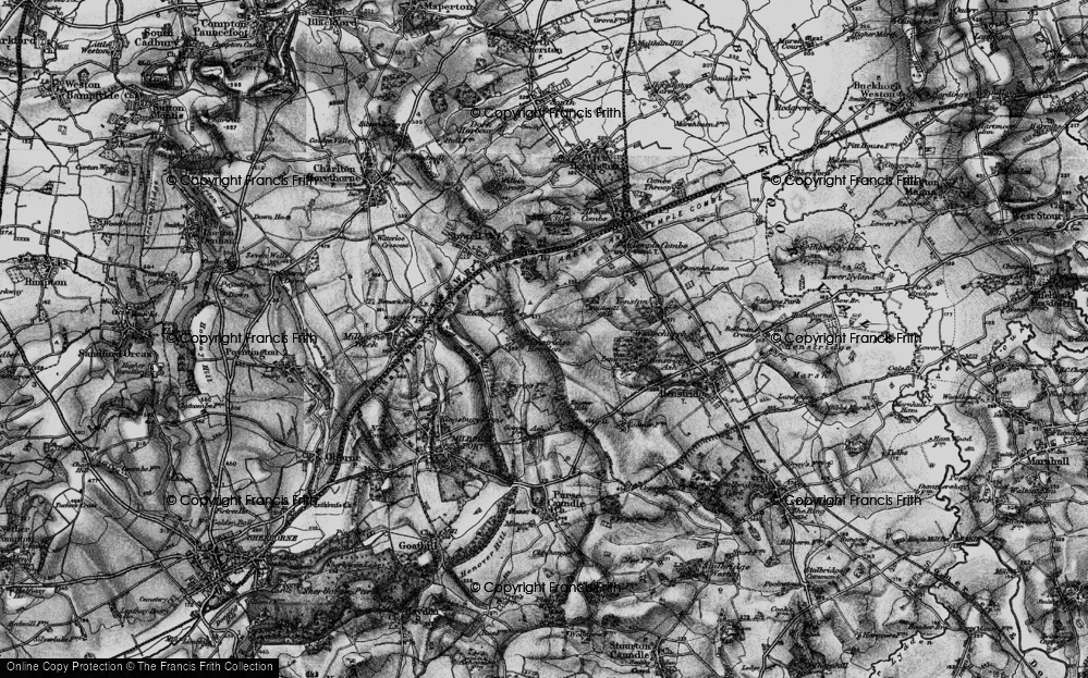 Old Map of Henstridge Bowden, 1898 in 1898