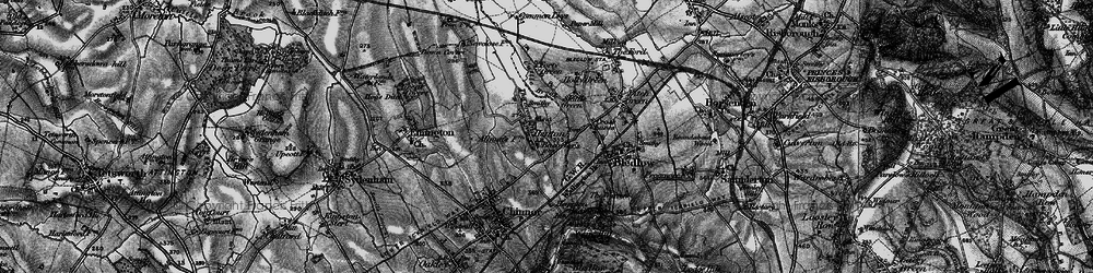 Old map of Henton in 1895