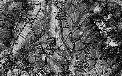Old map of Henwood in 1895