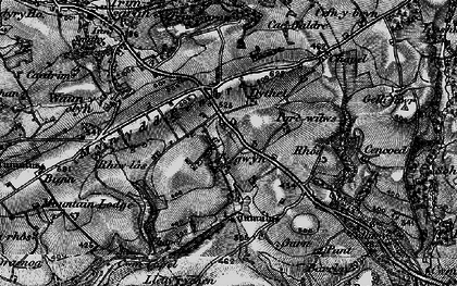 Old map of Heol-ddu in 1896