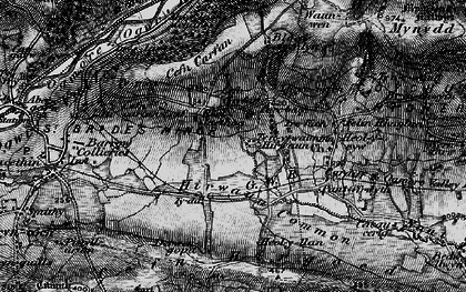 Old map of Heol-laethog in 1897