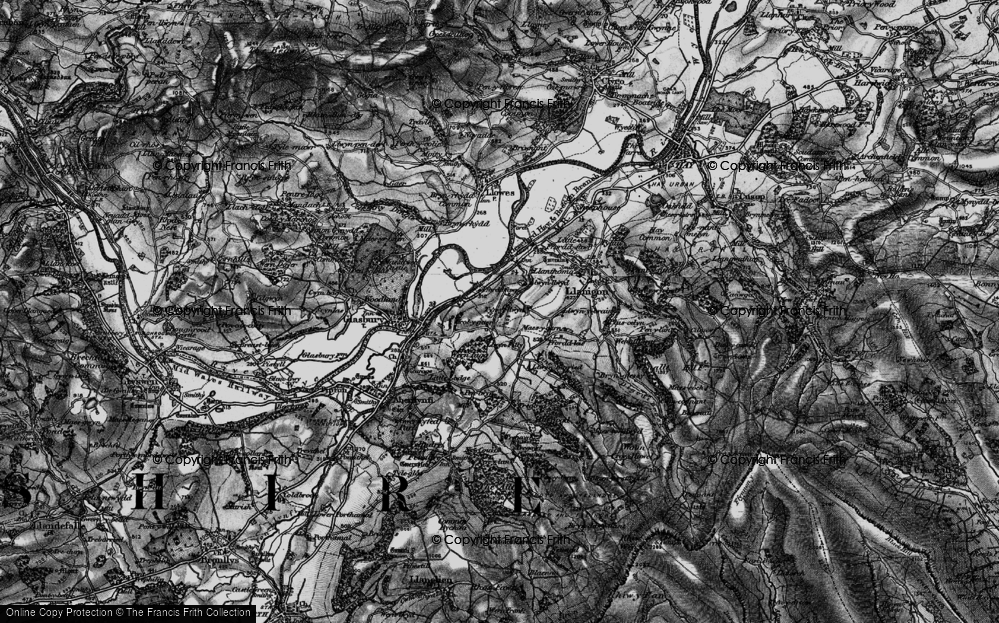 Old Map of Heol-y-gaer, 1896 in 1896