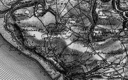 Old map of Heol-y-mynydd in 1897