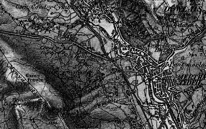 Old map of Heolgerrig in 1898