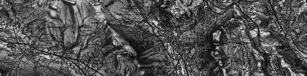 Old map of Heolgerrig in 1898