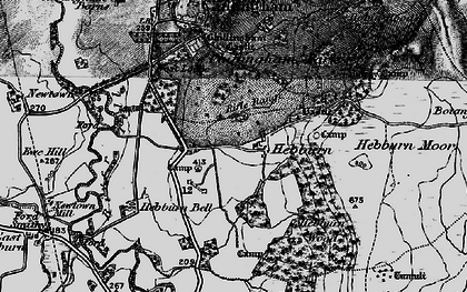 Old map of Bewick Folly in 1897