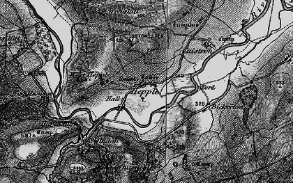 Old map of Hepple in 1897