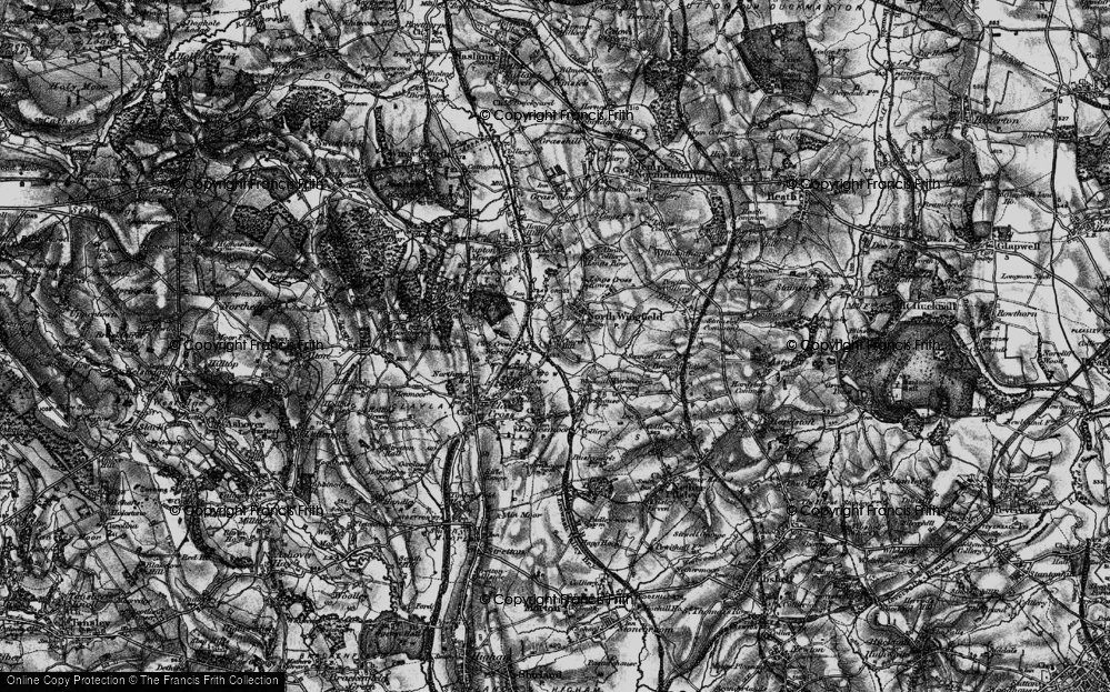 Old Map of Hepthorne Lane, 1896 in 1896