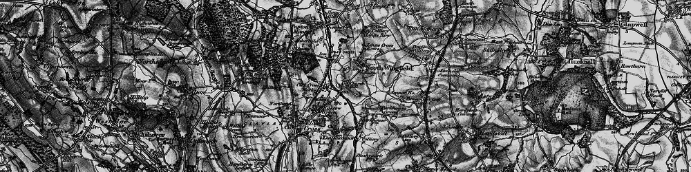 Old map of Hepthorne Lane in 1896