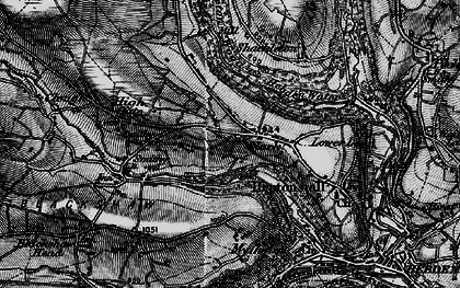Old map of Heptonstall in 1896
