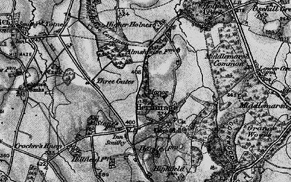 Old map of Hermitage in 1898