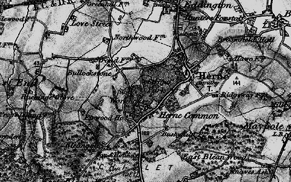 Old map of Herne Common in 1895