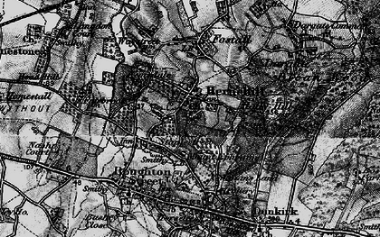 Old map of Hernhill in 1895