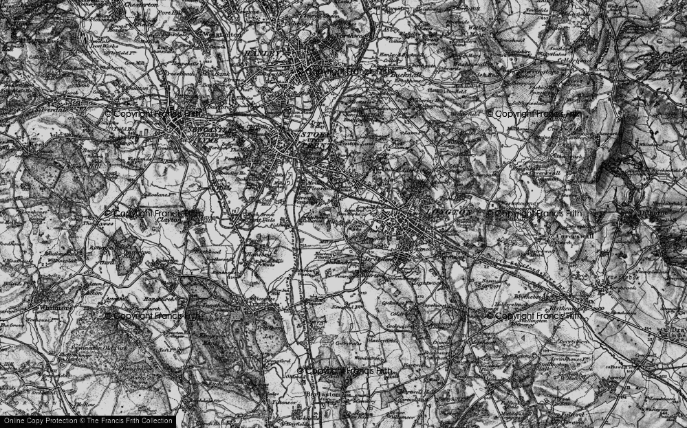 Old Map of Heron Cross, 1897 in 1897