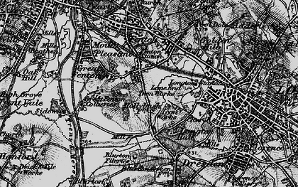 Old map of Heron Cross in 1897