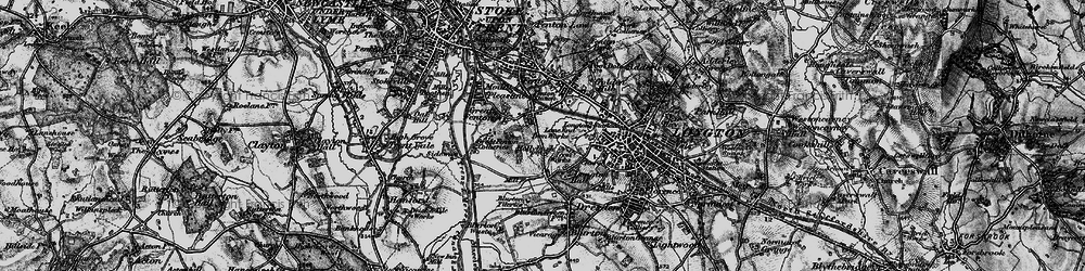 Old map of Heron Cross in 1897