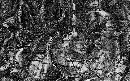 Old map of Heron's Ghyll in 1895