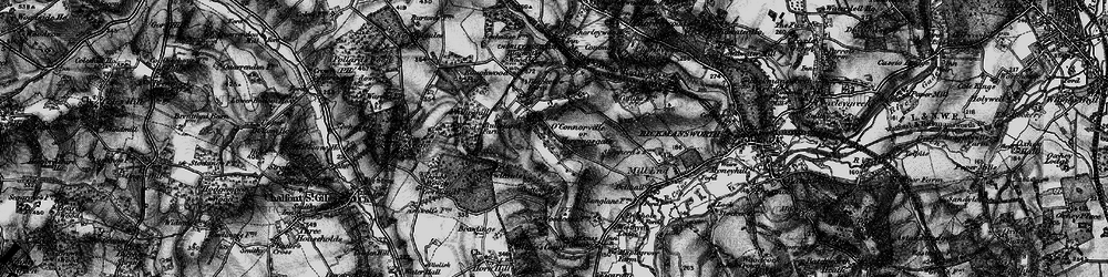 Old map of Heronsgate in 1896