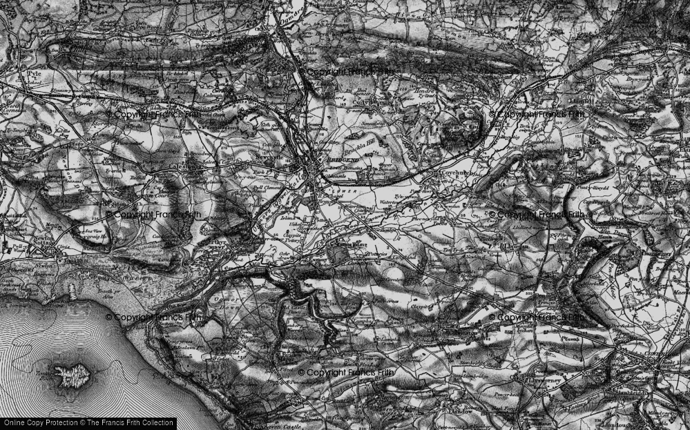 Old Map of Heronston, 1897 in 1897