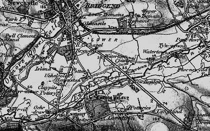 Old map of Heronston in 1897