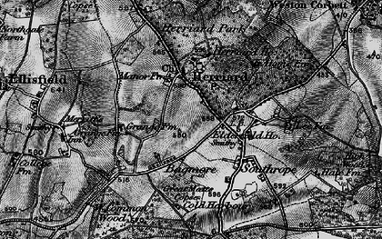 Old map of Herriard Ho in 1895