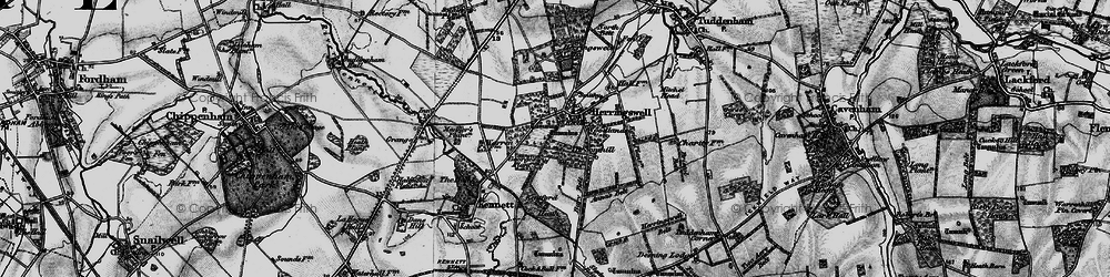 Old map of Woodlands in 1898