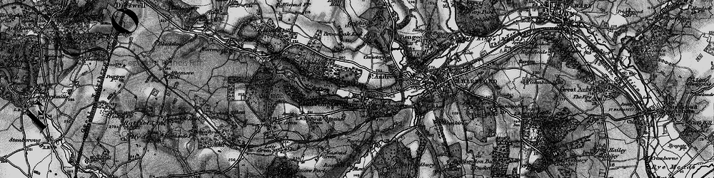 Old map of Hertingfordbury in 1896