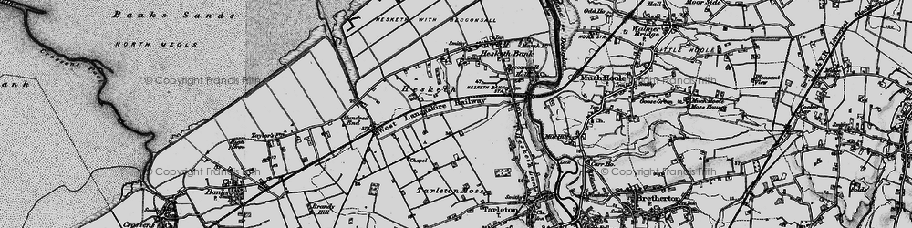Old map of Hesketh Moss in 1896