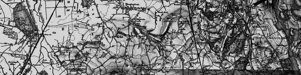 Old map of Heskin Green in 1896
