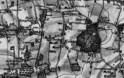 Old map of Hessett in 1898