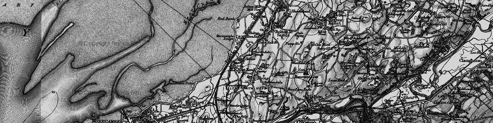 Old map of Hest Bank in 1898