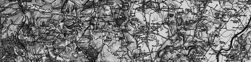 Old map of Hethelpit Cross in 1896
